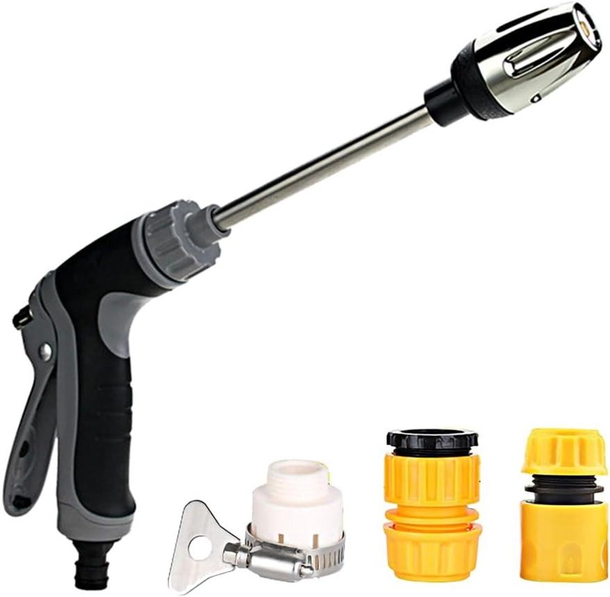 Draagbare Hogedrukreiniger - Elektrisch Waterpistool - Tuin en Auto Wassen - Sterke Impuls Groot Volume - 37 x 16 cm