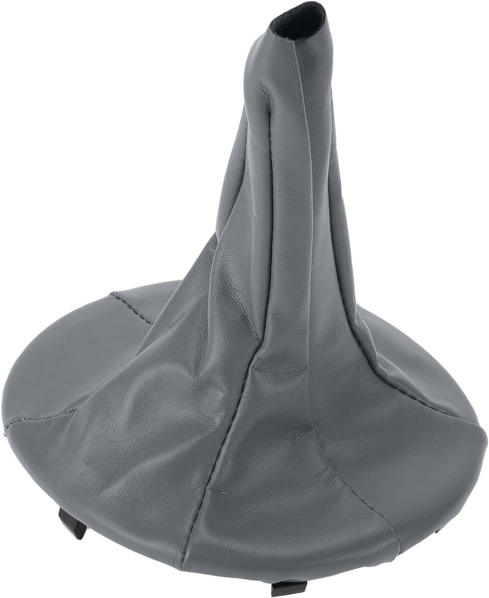 Comfortabele en duurzame grijze PU leren schakelknop, stof- en vuilafstotend, beschermt versnellingspook