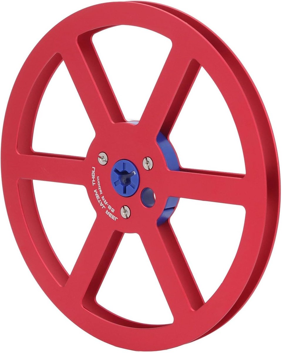 7 Inch Aluminium Metalen Spoel met 6 Gaten en RVS Schroeven voor 1/4 Tape Decks, Ideale Vervanging voor Beschadigde Spoelen en Tape Accessoires