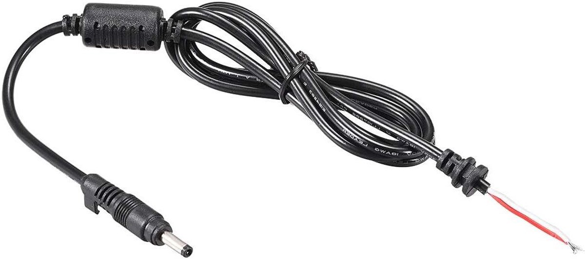 DC Voedingskabel - Adapter Kabel - Apparaten Voeden - Rechte Stekker - 12 m - Zwart