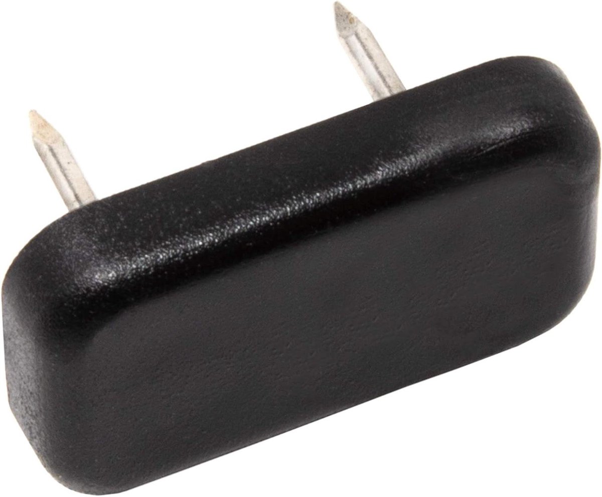 Kunststof Glijders - Meubelglijders Stoelglijders - Meubels Beschermen - Met Spijker - 18 x 30 mm - Zwart