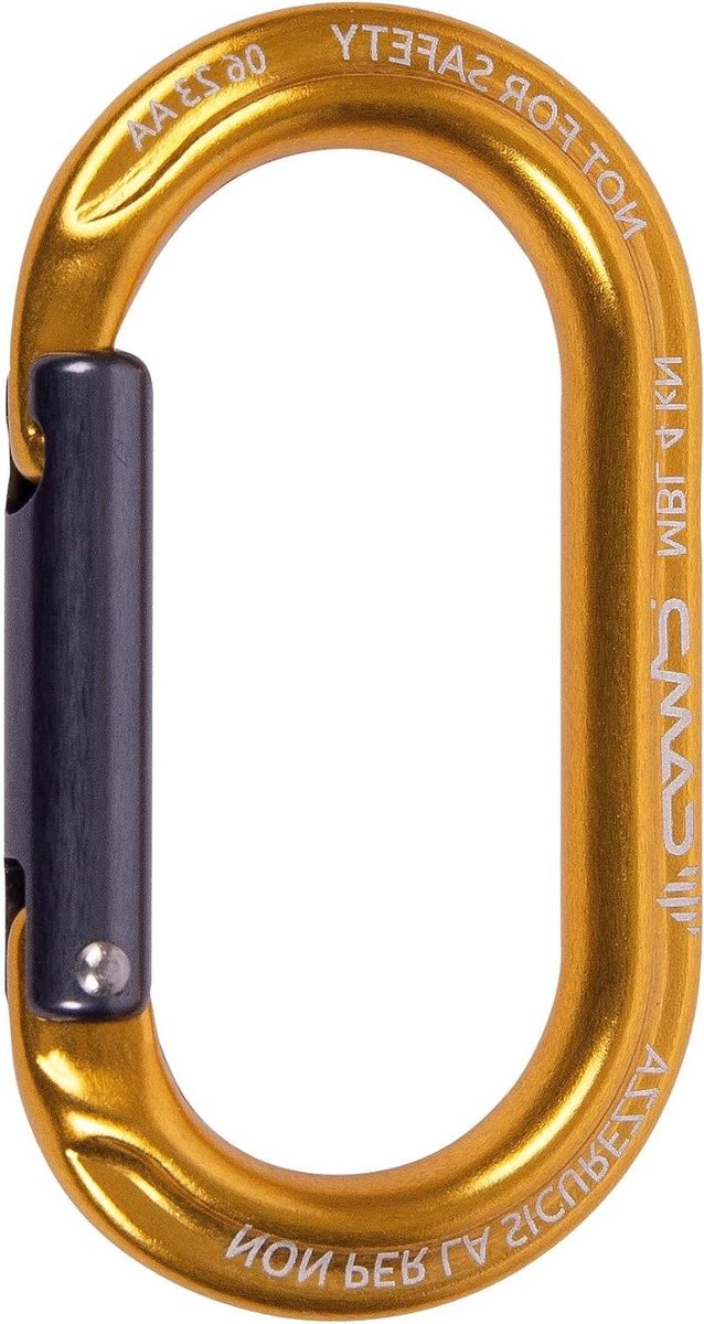 Karabijnhaak - Accessoirehaak - Accessoires Bevestigen - Aluminium 7057 Legering - 10 Gram - Geel