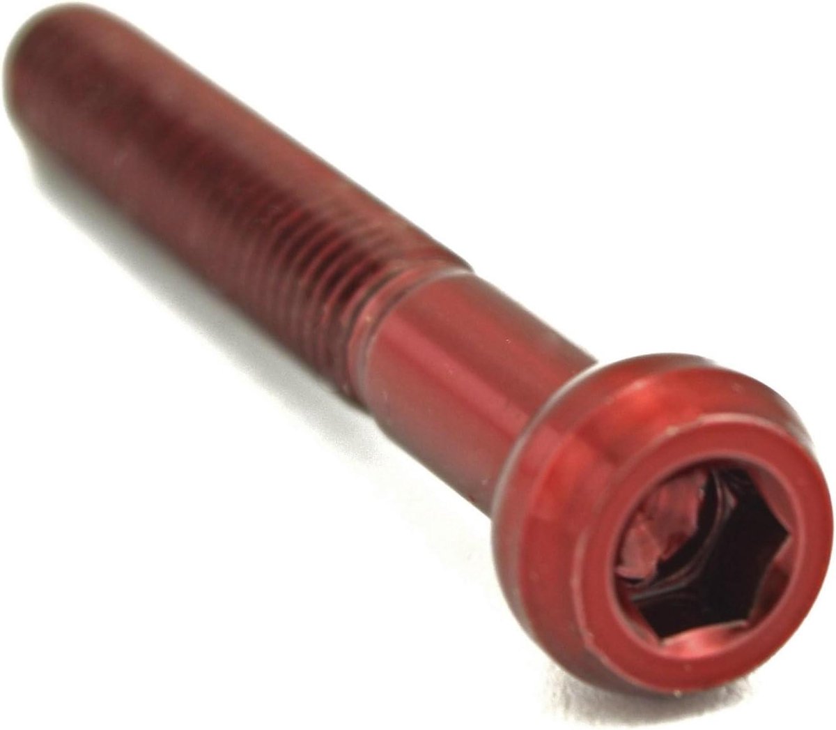 Titanium Zadelpen Schroef - Fietsonderdeel Bevestiging - Zadelpen Bevestigen - Kogelkop Ontwerp - M5 x 35mm - Rood