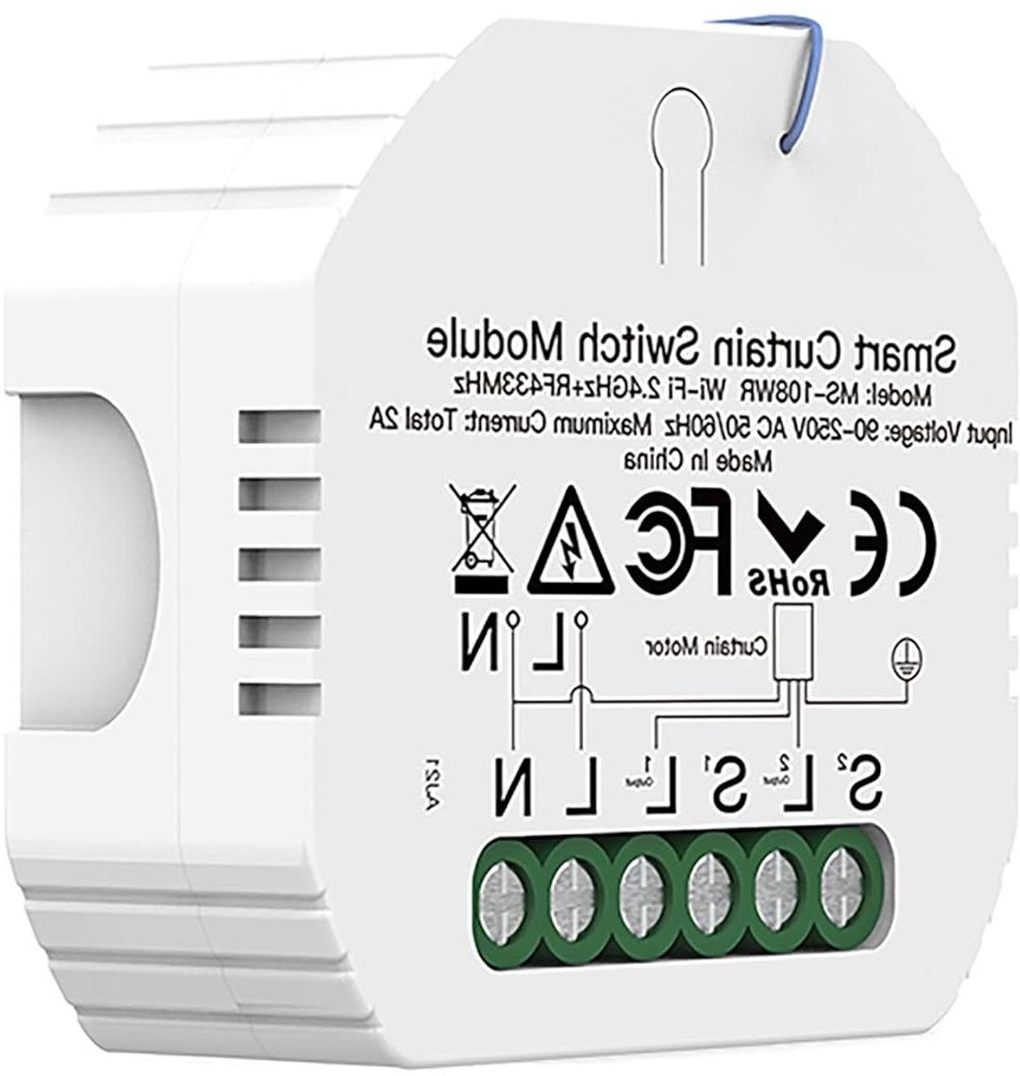 Smart Mini Module - Rolluik Besturing - Automatiseren Rolluiken - WiFi en RF 433MHz