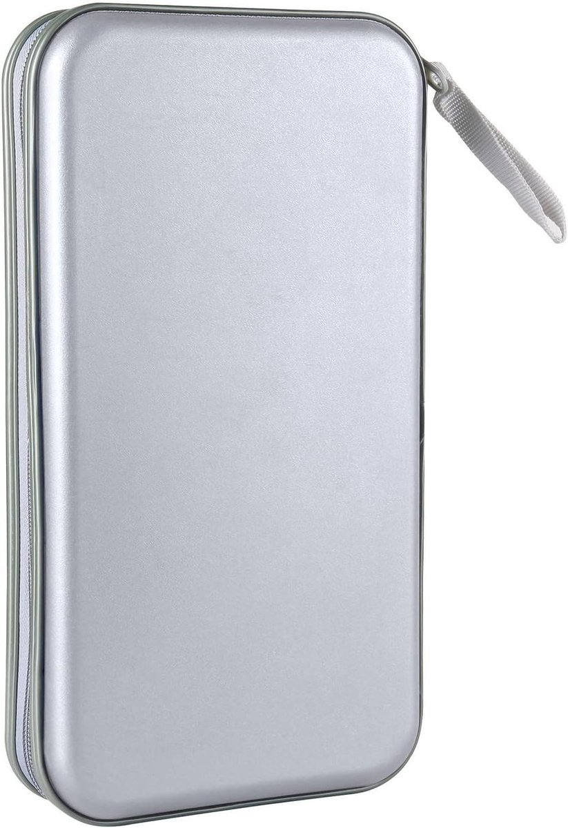CD DVD Hoes - Opbergmap Binder - Media Organiseren - Grote Capaciteit - 96 Stuks - Zilver