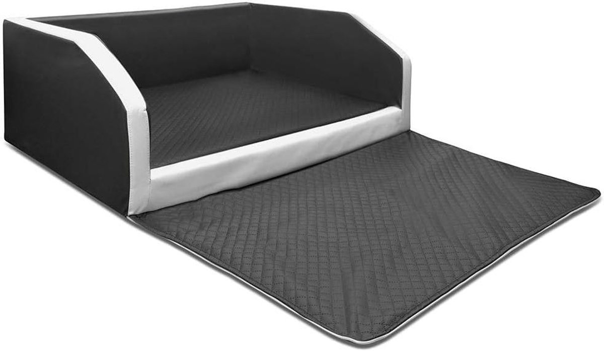Hondenbed Autostoel - Hondenmand Kofferbak - Veilig Reizen Hond - Robuust Kunstleer - 100 x 80 x 38 cm