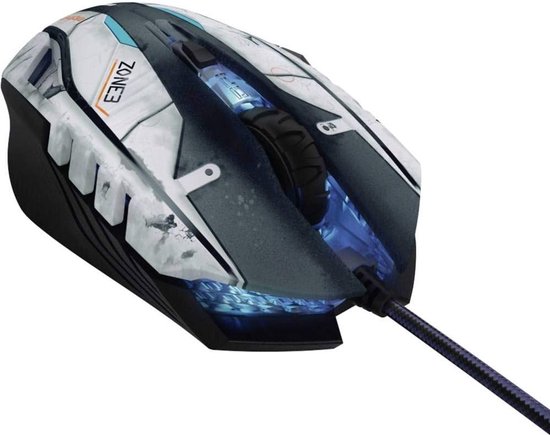 Gaming Muis - Urage Morph - Nauwkeurig Spelen - Verwisselbare Top Cover - 2400 dpi - Meerkleurig — afbeelding 4
