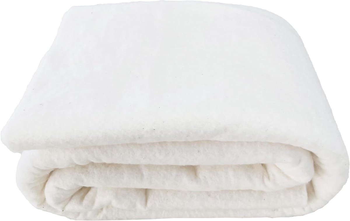 Katoenen Vulling - Quilt Vulling - Naaien Dekens - Dun Natuurlijk Katoen - 60 x 60 Inch - Wit