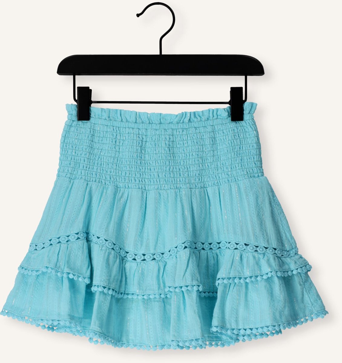 Ai&Ko Billi Lurex Co 503 G Meisjes - Korte rok - Lichtblauw - Maat 164