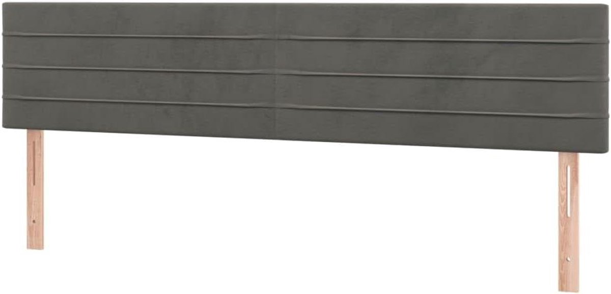 Hoofdborden Set - Bedonderdelen Meubel - Slaapkamer Decoratie - Verstelbare Hoogte - 180 x 90 cm - Donkergrijs