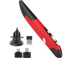 Draadloze Pen Muis - Stylus Muis Computerpen - PC Gebruik Gemak - Ergonomisch Ontwerp Instelbare DPI - 10 Meter Bereik