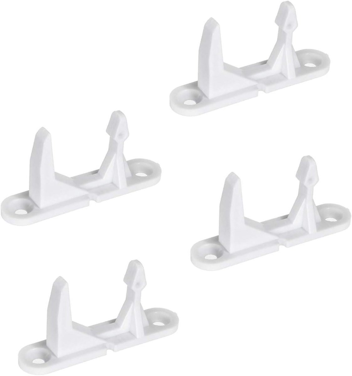 Wasmachine Deurslot Striker - Wasmachine Sluiting Deurhaak - Wasmachine Reparatie - Stabiele Eigenschappen Hoge Betrouwbaarheid - 2 Paar - Wit