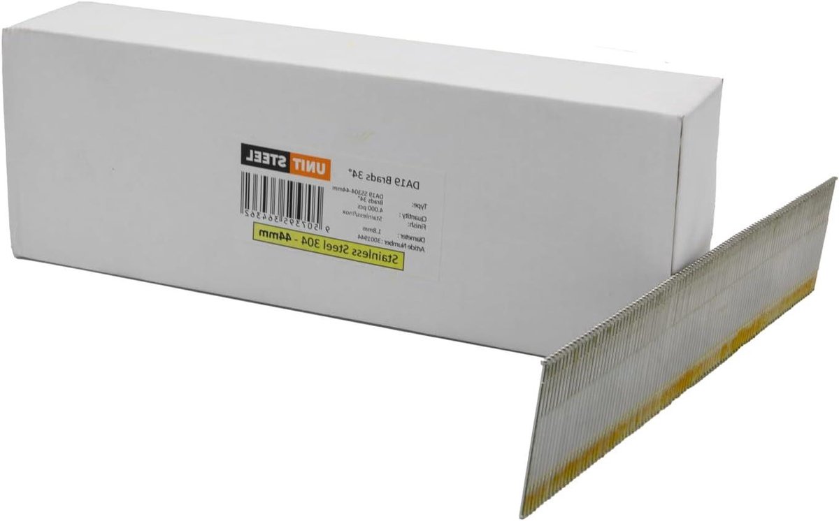 Stootkopnagels - Persluchtnagels - Timmerwerk Buiten - Roestvrij Staal - 1.8x50mm 4000 stuks - Zilver