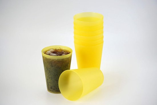 Plastic Drinkbekers - Herbruikbare Bekers Party - Feestjes Thuisgebruik - Onbreekbaar Stapelbaar - 0.4 Liter - Mix Pakket — afbeelding 3
