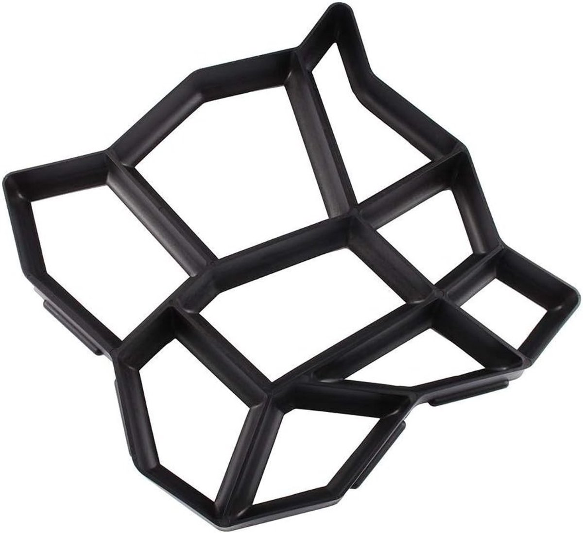 Beton Mal voor Tuin en Gazon, Herbruikbare Vorm voor Betonnen Decoraties, 43 x 43 x 4 cm