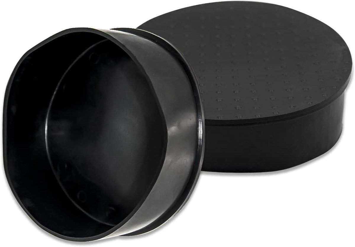 Stoelpootdoppen - Vloerbeschermers Meubels - Vloer Beschermen - Zonder Strepen - 100mm 4 inch - Zwart