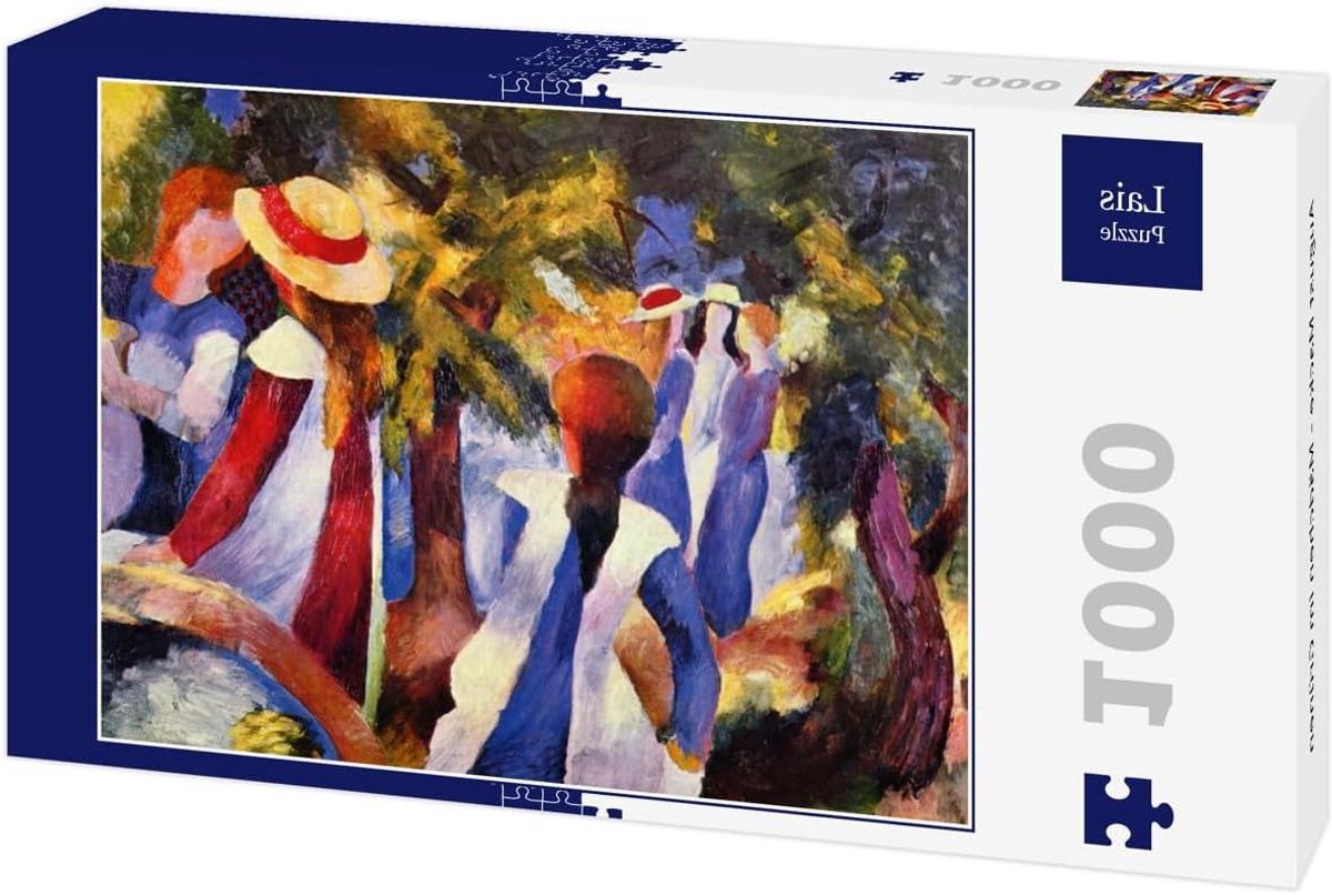 Puzzel Meisje in Groen - Legpuzzel Kunst - Ontspanning Thuis - 1000 Stukjes - 27 x 37.3 cm - Meerdere Kleuren