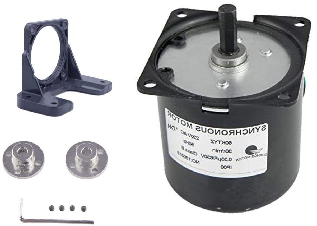 Synchroonmotor - Aandrijfmotor Permanentmagneet - Modelbouw Decoratie - Regelbare Draairichting - 30 RPM 220V - Metaal
