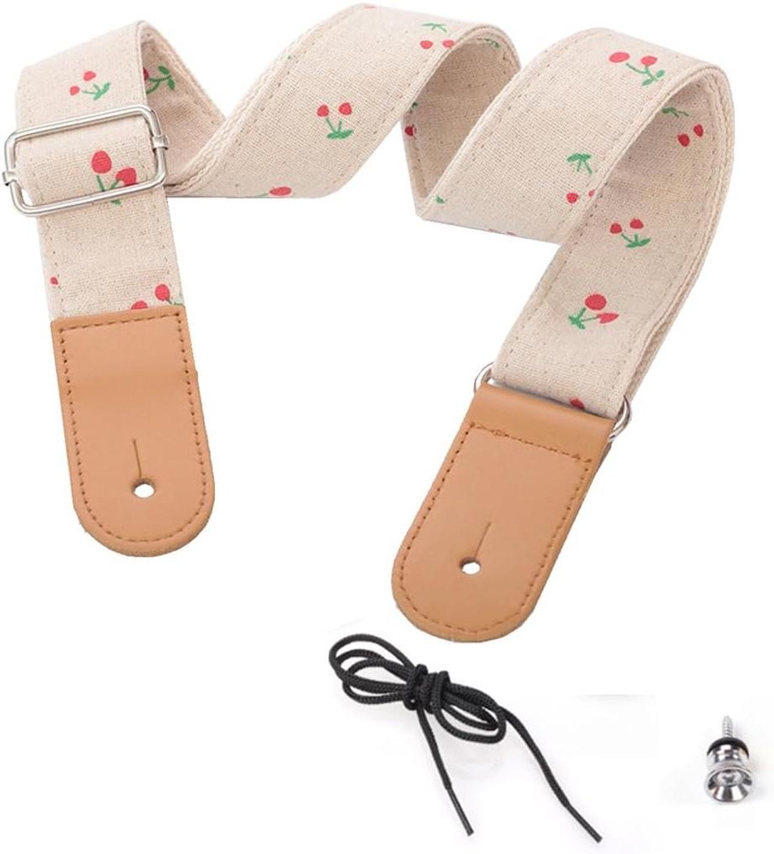 Ukelele band - Muziekband - Instrument dragen - Verstelbare lengte - 4cm breed - Meerkleurig