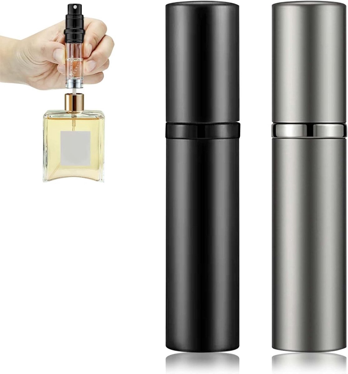 Vulbare 5ml Parfumatomizer voor Reizen, Mini Sprayfles, Draagbare Parfumhouder, Compacte Verpakking, Perfect voor in de Tas