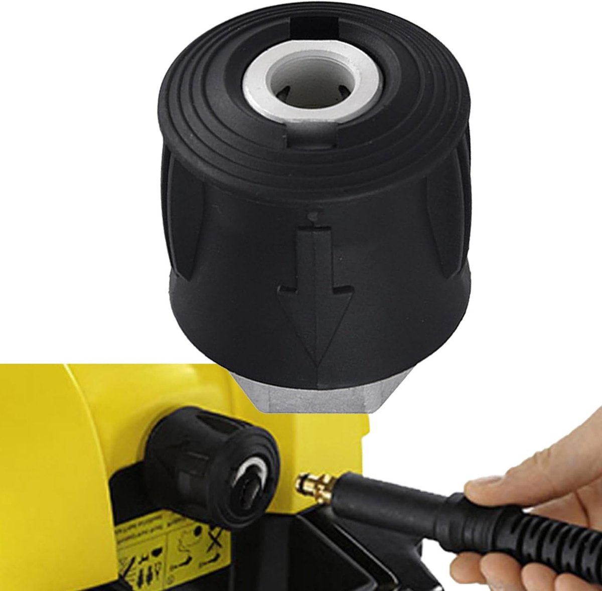 Hoge Druk Reiniger Snelle Aansluitingsbuis Koppeling, Aluminium Metaal, Adapter Set voor M22-14 Slang, Geschikt voor Diverse Hoge Druk Reinigers en Accessoires