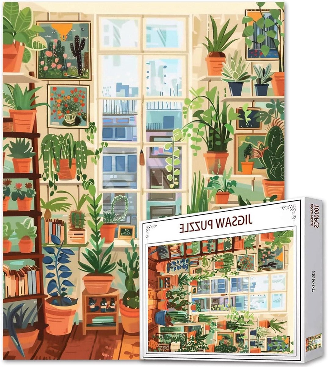 Legpuzzel Volwassenen - Jigsaw Puzzel - Ontspannende Activiteit - Nauwkeurig Gesneden Delen - 1000 Stukjes - Botanische Kunst
