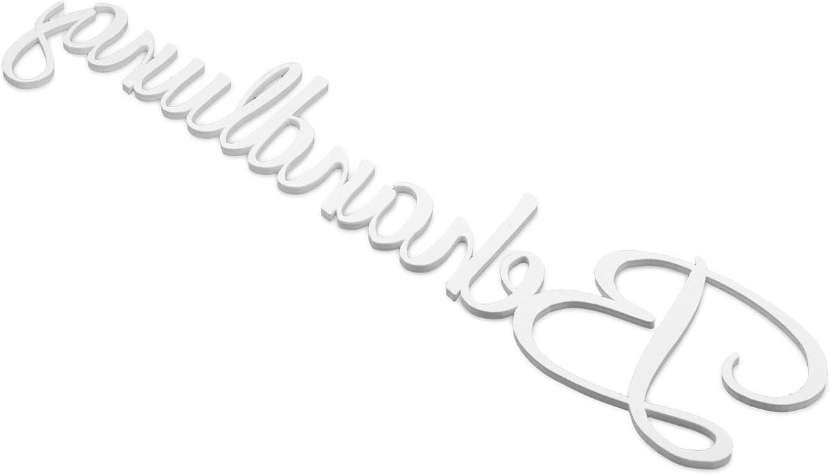 Deurbord Bedrijfsnaam - Wandbord Zelfklevend - Kantoor Inrichting - Individueel Vervaardigd - 274x290x3mm - Wit