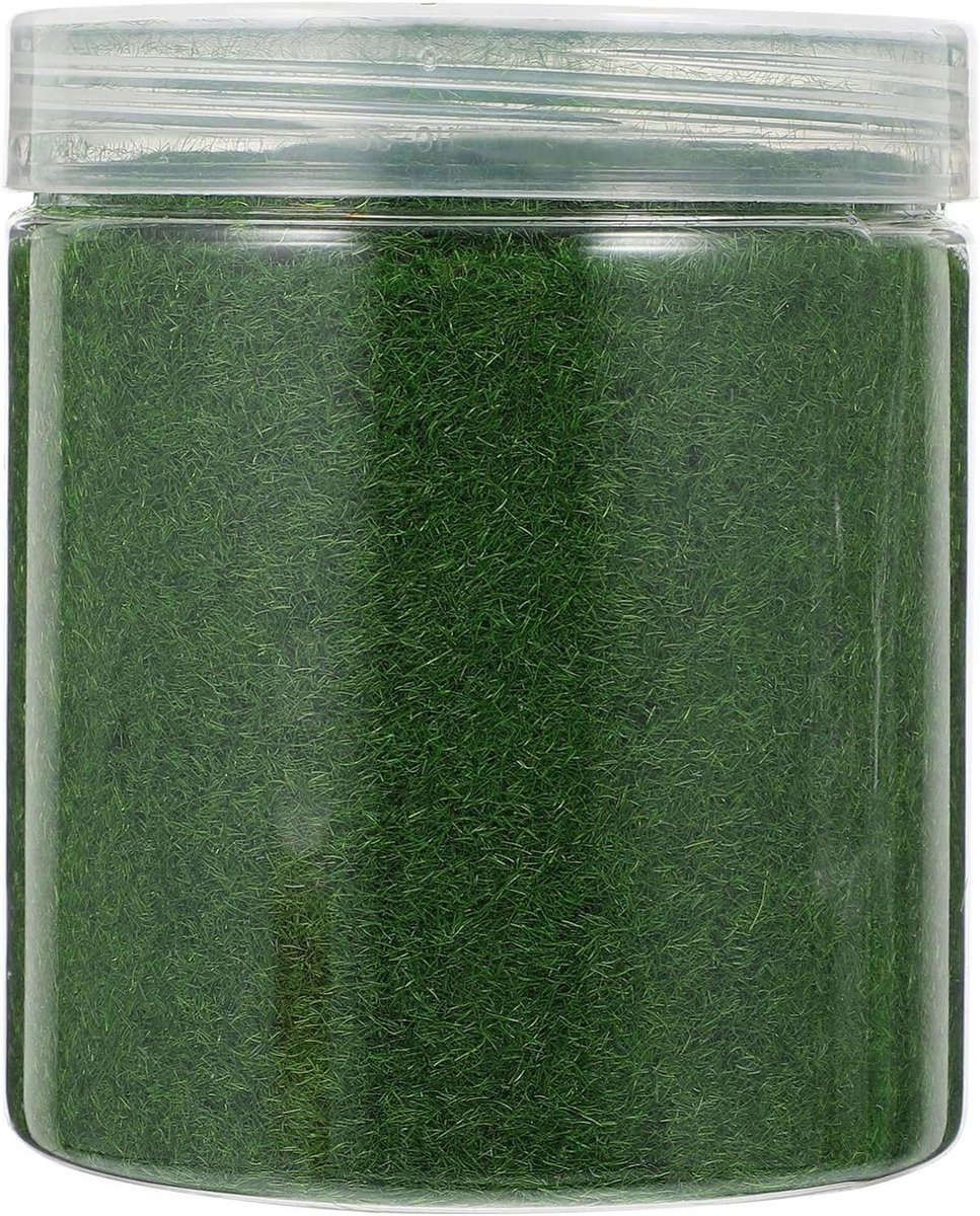 Kunstmos Decoratie - Modelbouw Gras - Doe-het-zelf Decoratie - Hoge Dichtheid Simulatie - 125 Gram - Donker Groen