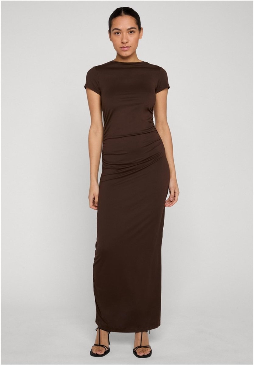 Urban Classics Stretch Jersey Maxi lange jurk S Bruin
