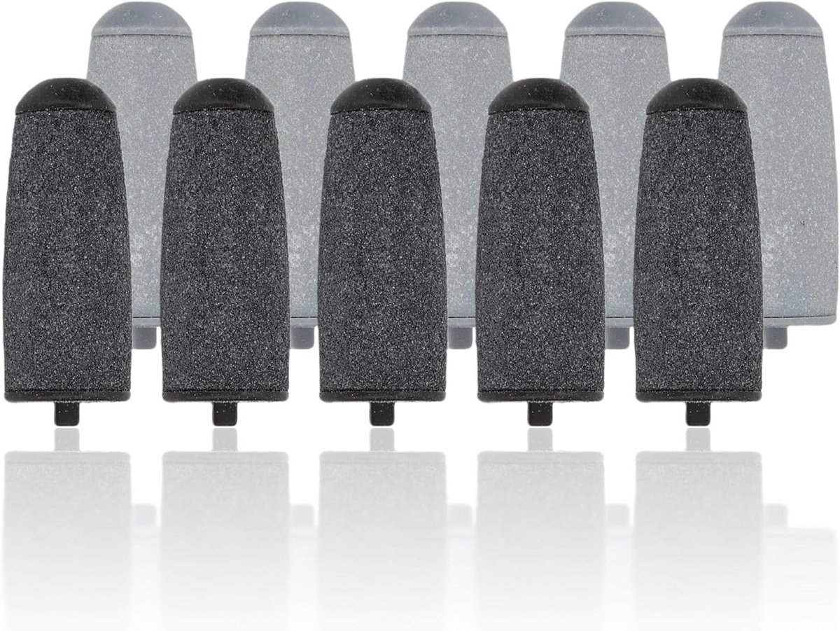 Vervangende Rollers voor Elektrische Voetvijl, 10 Stuks Grof en Fijn, Accessoire voor Pedicure en Voetverzorging