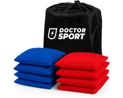 Originele Cornhole Bean Bag Set (8) - 4 rode en 4 blauwe Cornhole zakjes - Hoogwaardige Kwaliteit