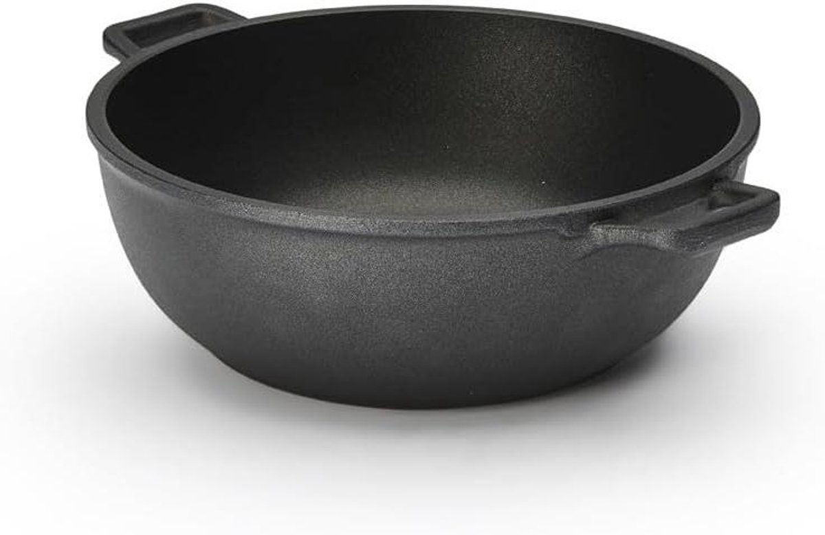Lage braadpan - Koekenpan - Snel koken - Keramische antiaanbaklaag - 20 cm - Zwart