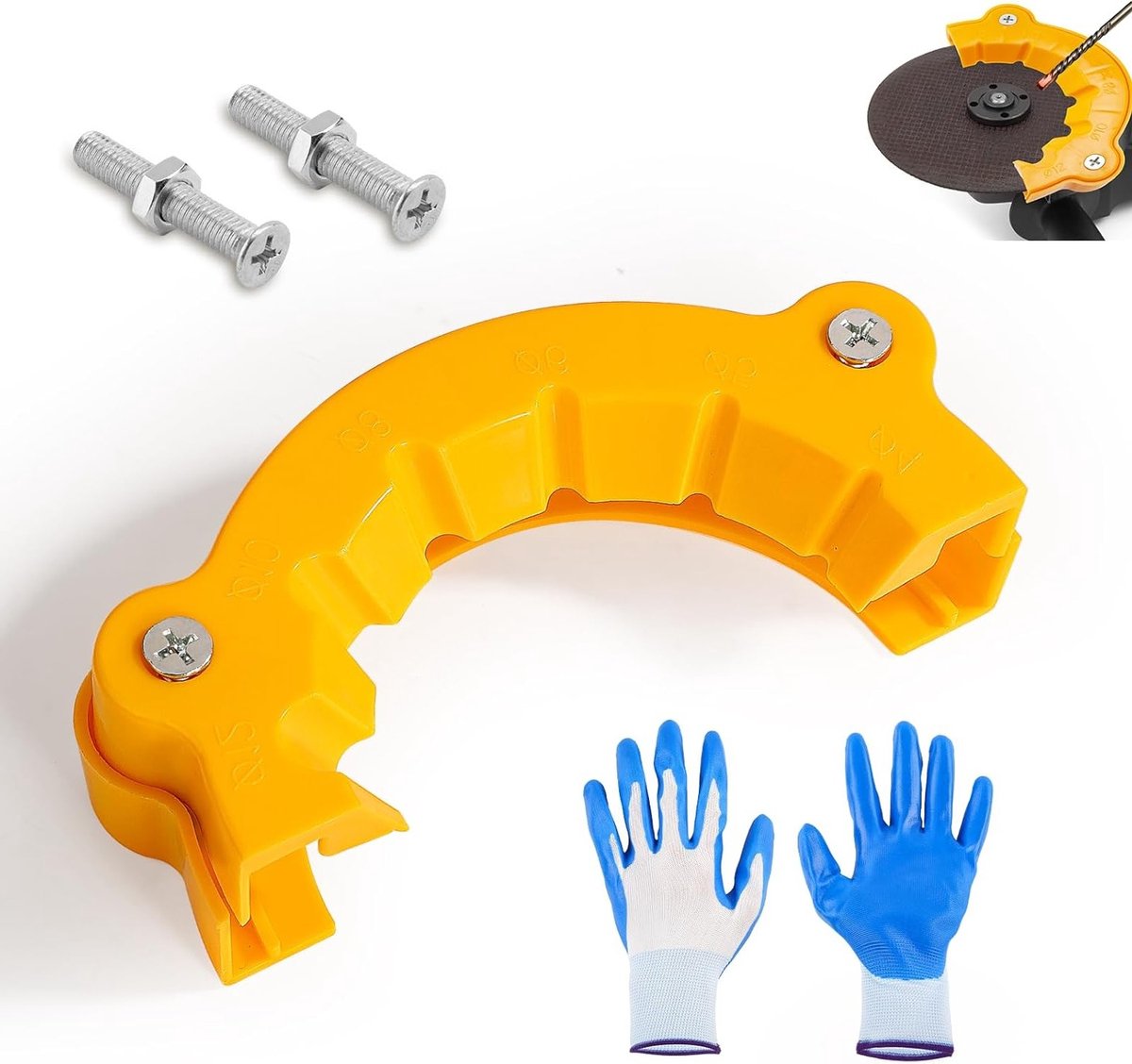 Multifunctionele Slijper voor Boorbits met Handschoenen - Accessoire voor Hoekslijper, Ideaal voor Precisie en Efficiëntie bij het Slijpen van Boorbits