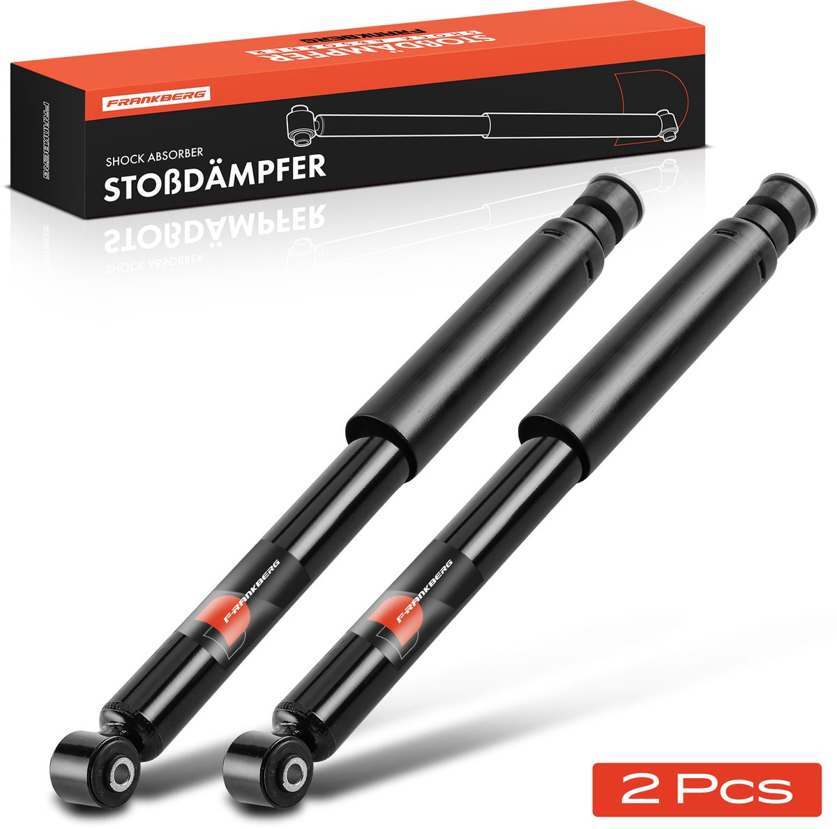 Frankberg 2x Demper Achteras voor Fiat