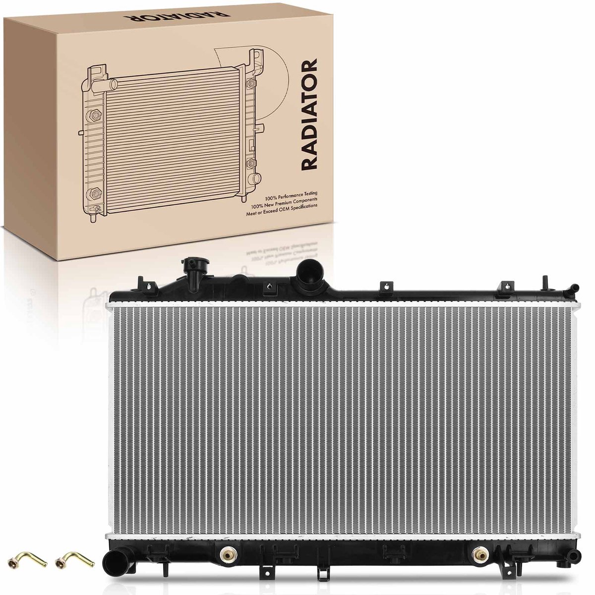 Frankberg 1x radiator waterkoeler motorkoeler voor Subaru