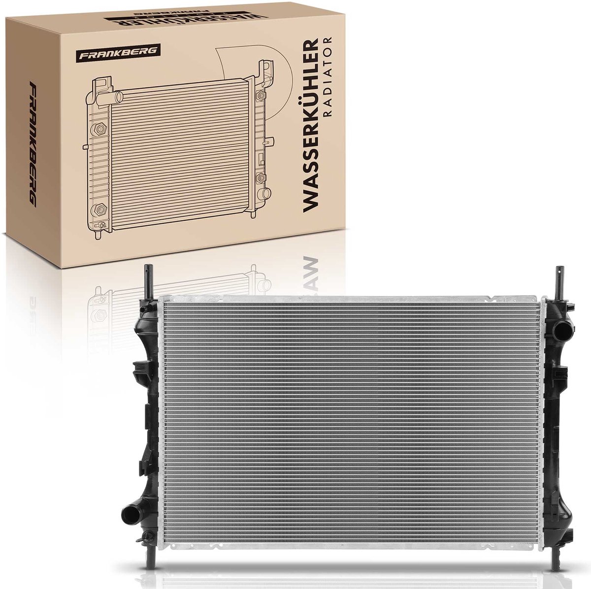 Frankberg 1x Radiator Koelvloeistofradiator Motorradiator voor FORD