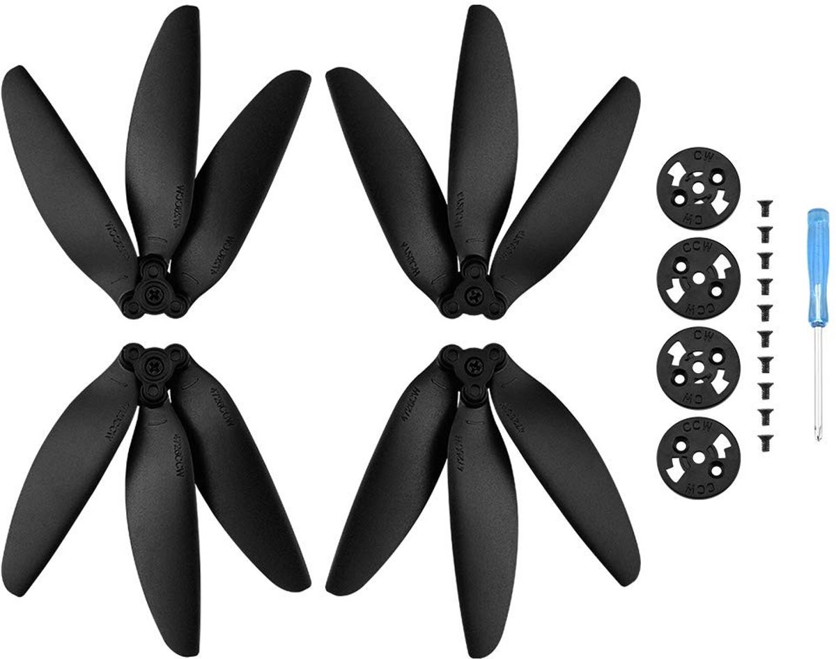 SPHProducts - Drone propellers - Reserveonderdeel - Geluidsarm ontwerp - Zwart - Sterke stuwkracht - Geschikt voor Mavic mini - 2 paar