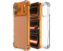 Hoesje - geschikt voor Apple iPhone 17 Pro - Transparant - siliconen - backcover - shock proof- hoes