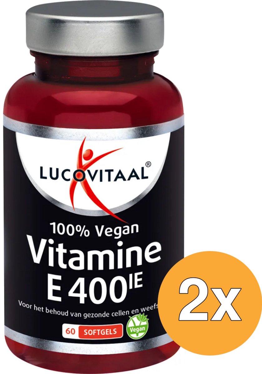 2x Lucovitaal Vitamine E 400IE (60 capsules)