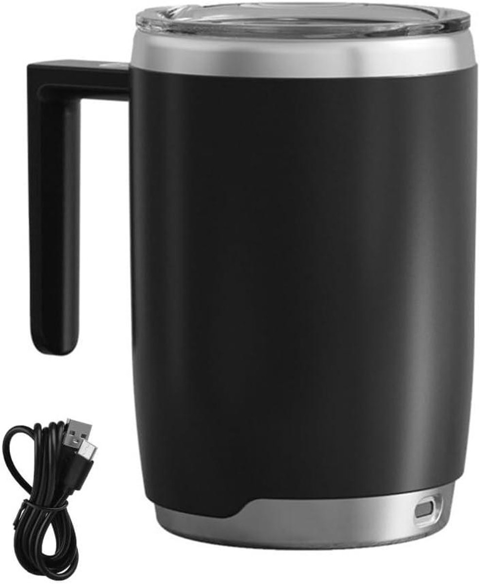 Automatische Mok - Zelfroerend Beker - Dranken Mengen - Constante Temperatuur - 420 ml - Zwart
