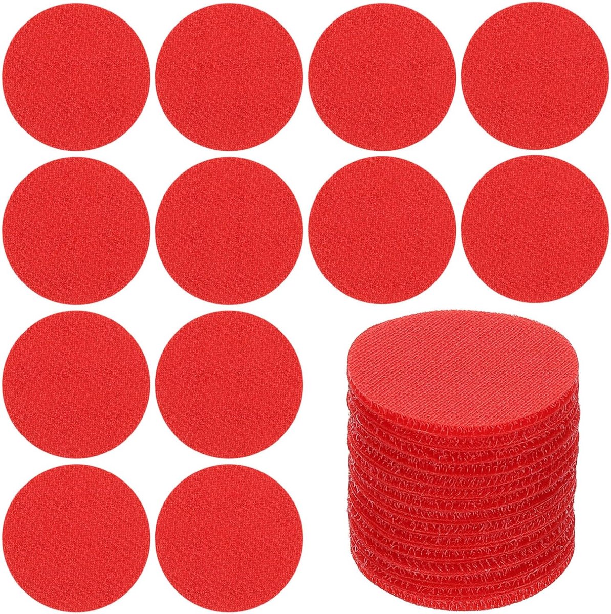 40Pcs Carpet Stains voor Classroom - 6cm Small Circle Floor Dots Markers - Carpet Spot Markers voor Teacher Elementary Preschool Supplies - Rood