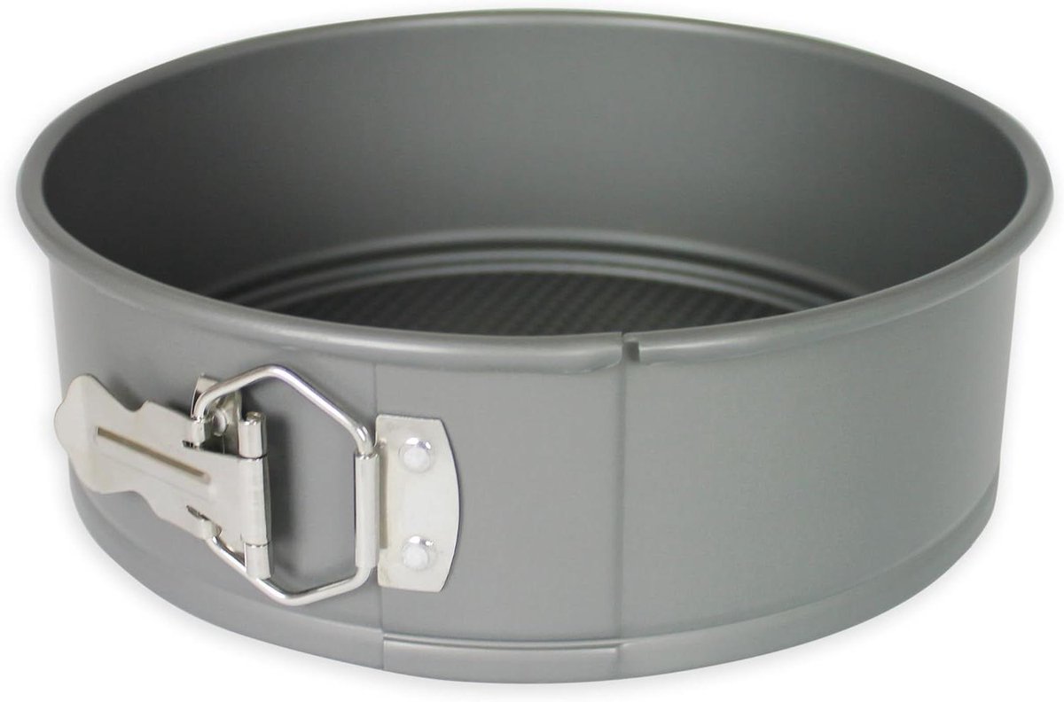 Springvorm Rond - Taartvorm - Cakes Bakken - Afneembare Bodem - 23 cm Diameter - Zilver