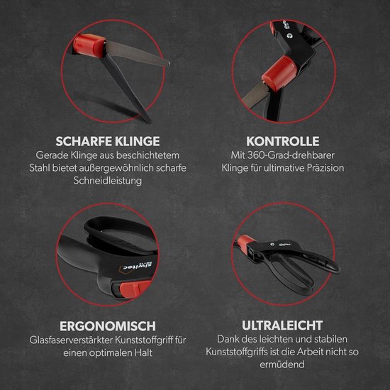 Grasschaar SG-13 voor het knippen van gazonranden met 360° draaibare snijkop - Gazonrandschaar - Heesterschaar - Tuinschaar - Grasmaaier — afbeelding 3