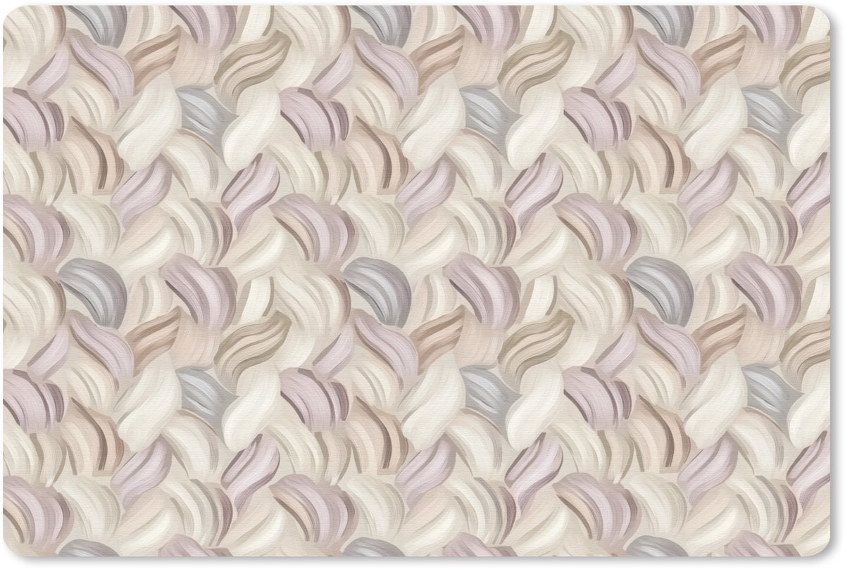 Muismat 13x8 cm - Mousepad Abstract - Golvend - Pastel - Muismatten