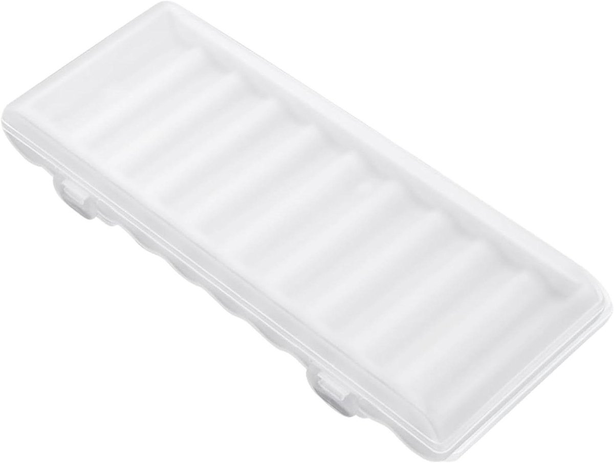 Batterij Opbergdoos - Batterijhouder - Batterijen Organiseren - Compact Ontwerp - 10 AA Batterijen - Transparant