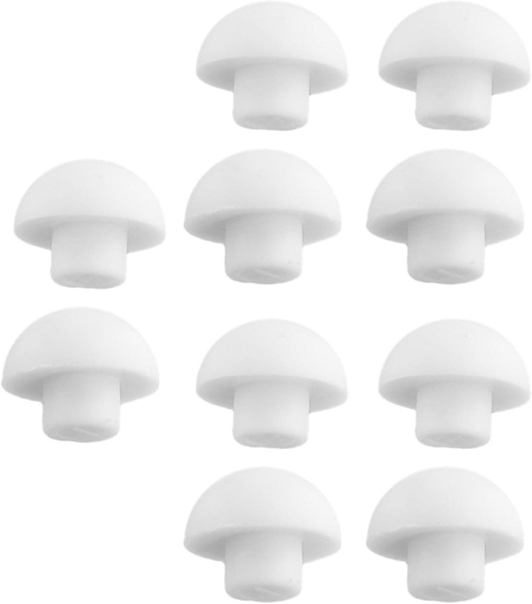 Toiletdekselbumpers - WC stoel buffers - Bescherming toiletbril - Sterke zelfklevende pads - 10 stuks - Wit