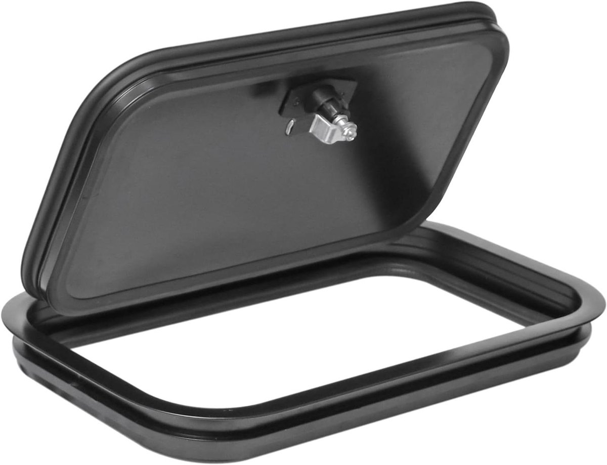 Toegangsdeur Camper - Bagage Luik - Veilige Opslag - Aluminiumlegering - 50x40 cm - Zwart