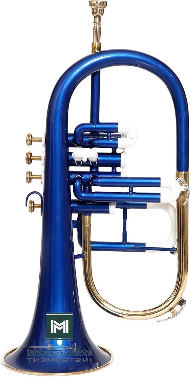 Bugel Hoorn - Bugel Instrument - Muziek Maken - 4 Ventielen - 18.5" Lengte - Goud