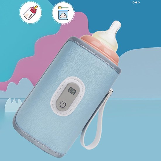 Draagbare Melkwarmer - Babyfles Verwarmer - Snel Voeden - Constante Temperatuur - 8 x 14 cm — afbeelding 5