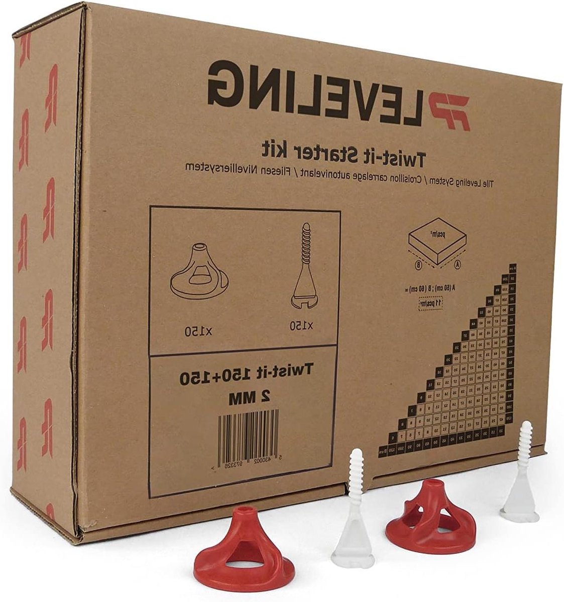 Tegel leveling systeem - Vloer egaliseren - Strakke vloeren leggen - Herbruikbare twisters - 150 clips - Niet gespecificeerd